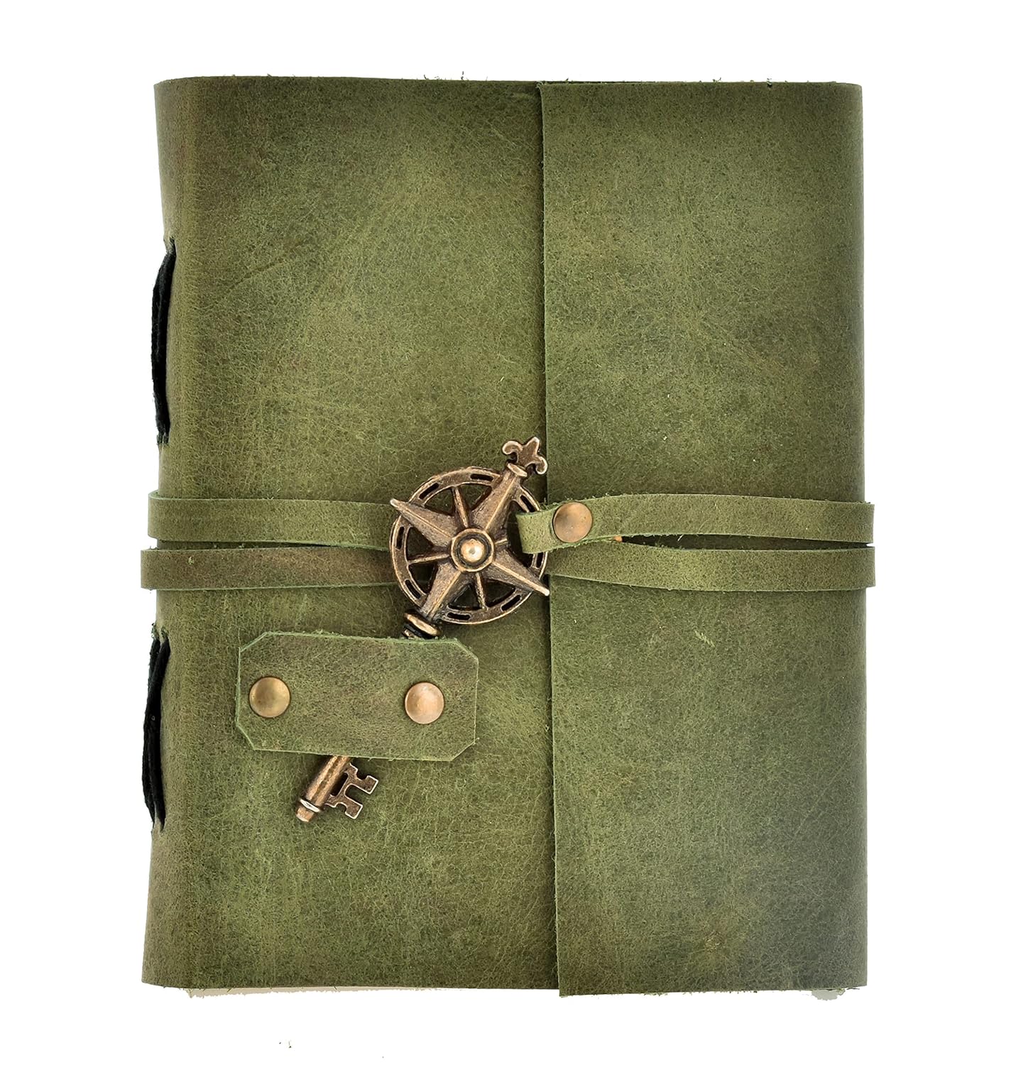 Vintage Green Leather Journal