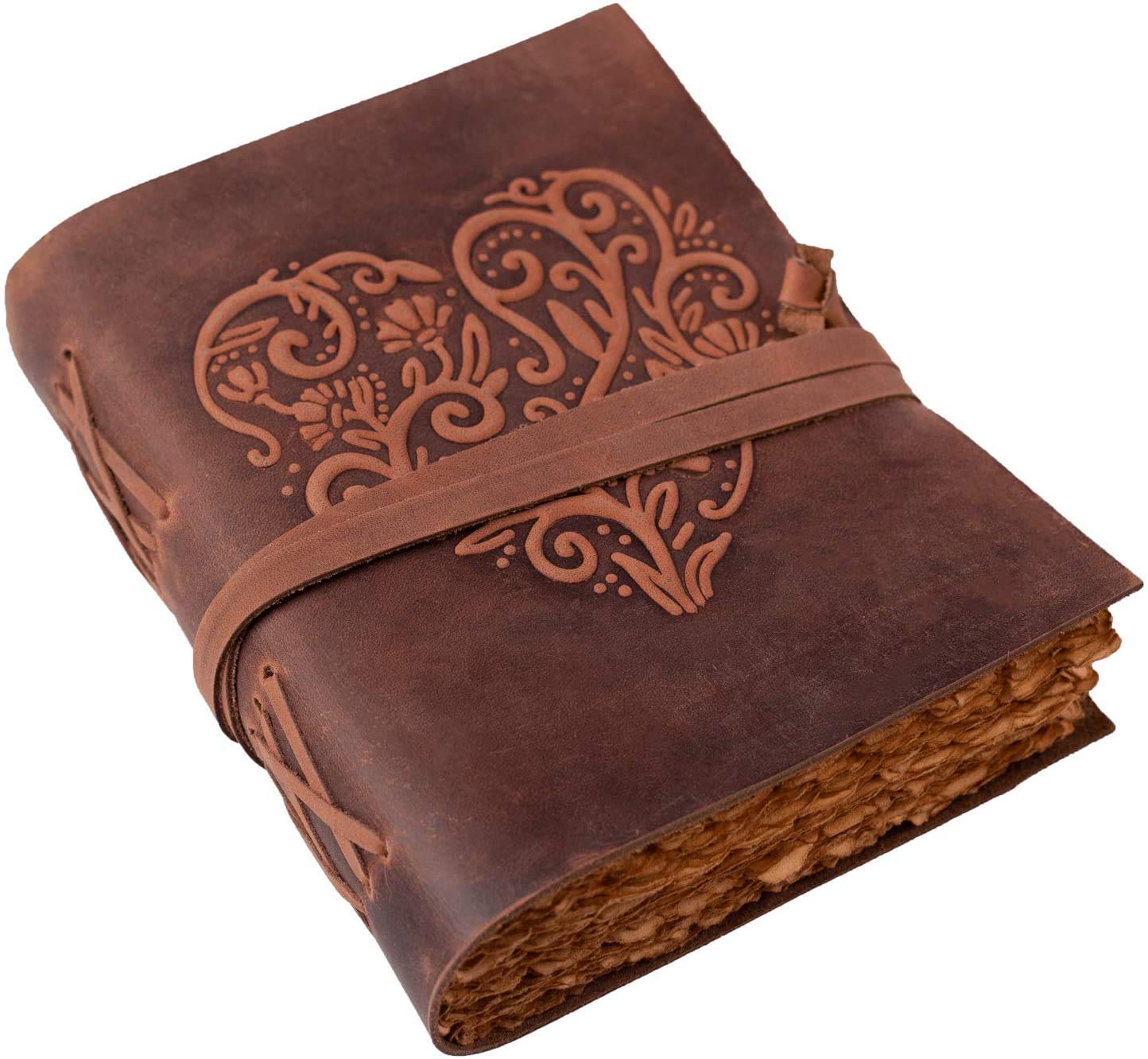 Handcrafted Leather Journal (7 x 5 x 1.5 Inches)