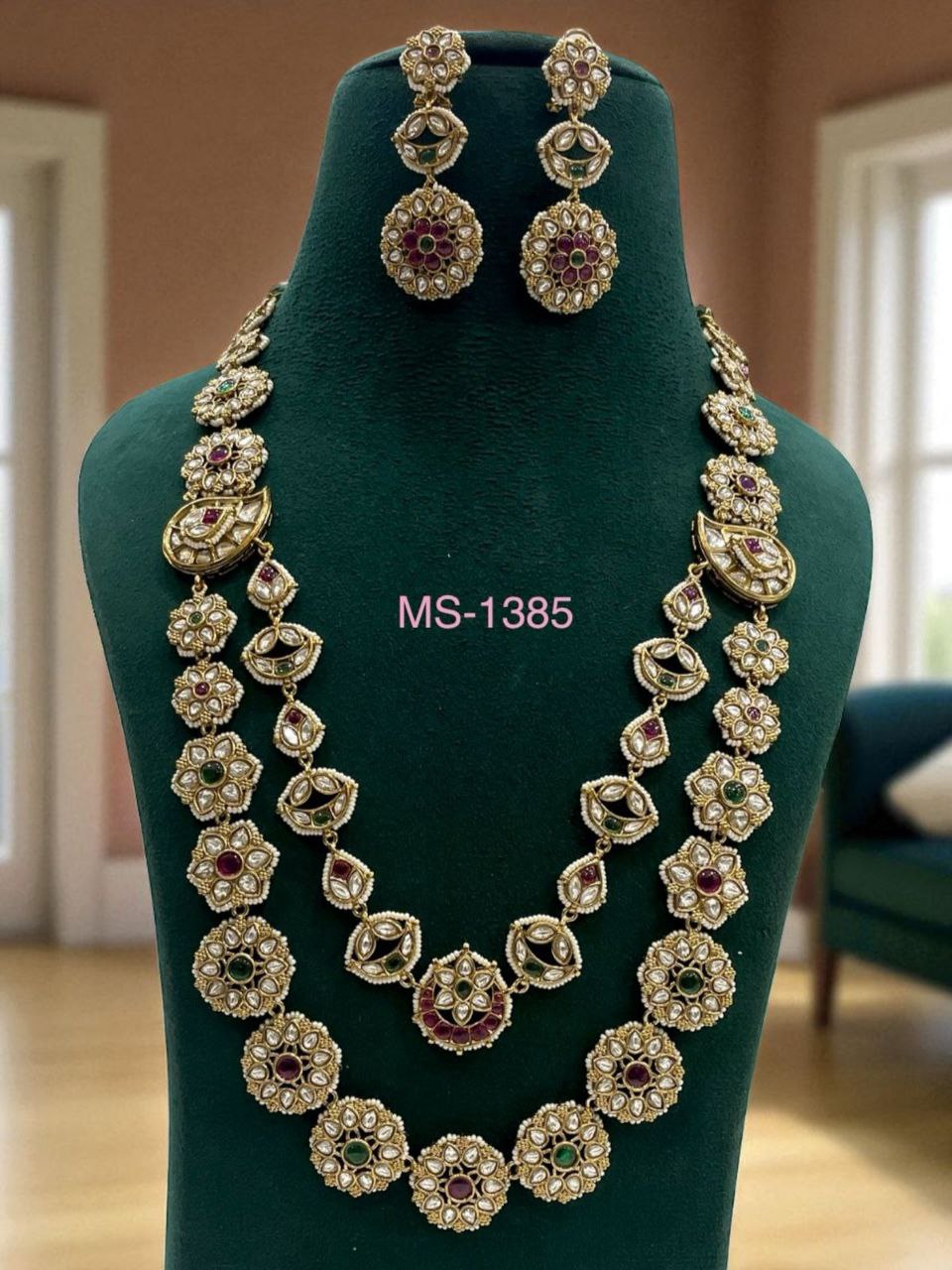 Designer Gold-Plated Necklace Set
