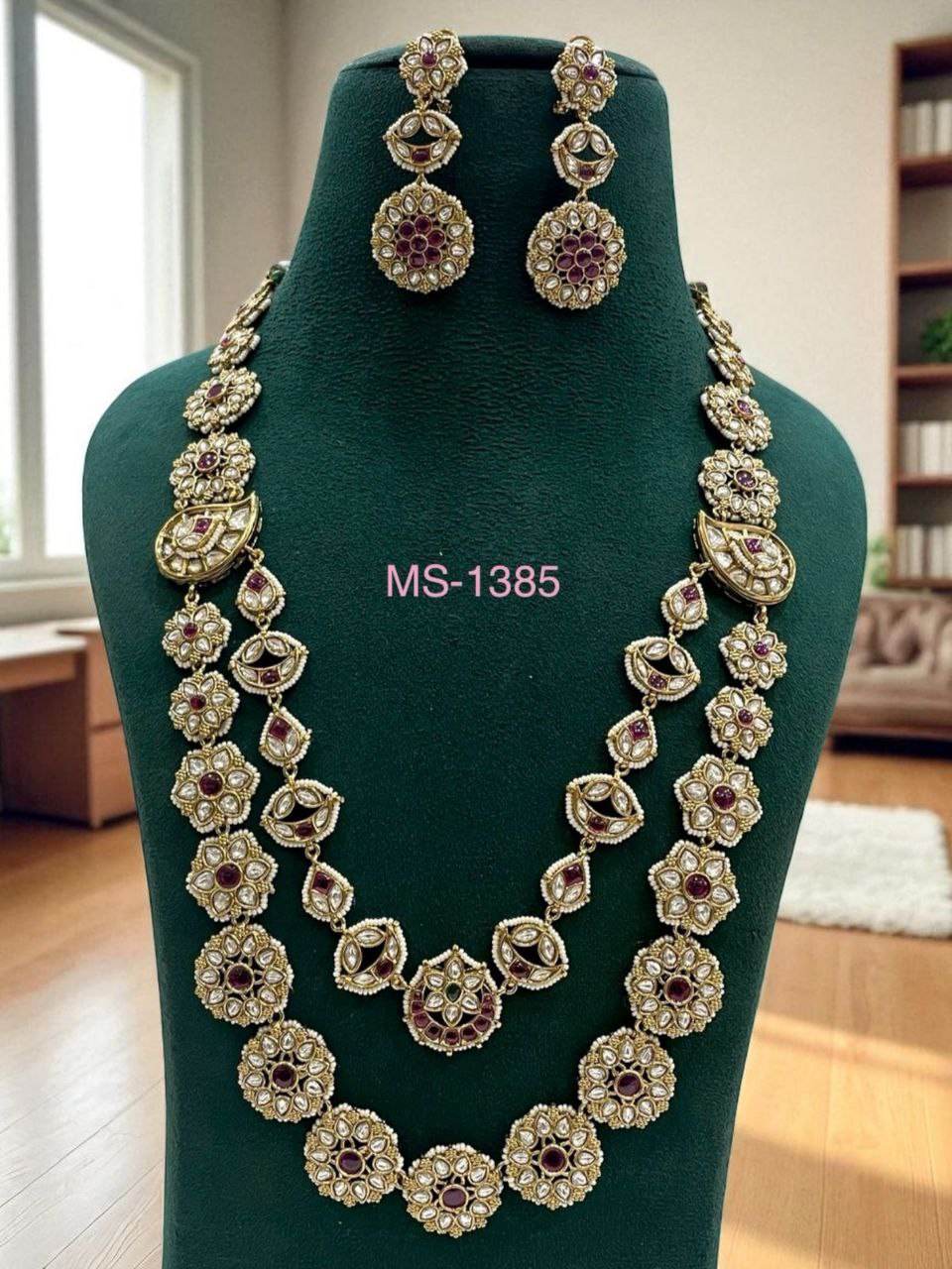 Designer Gold-Plated Necklace Set