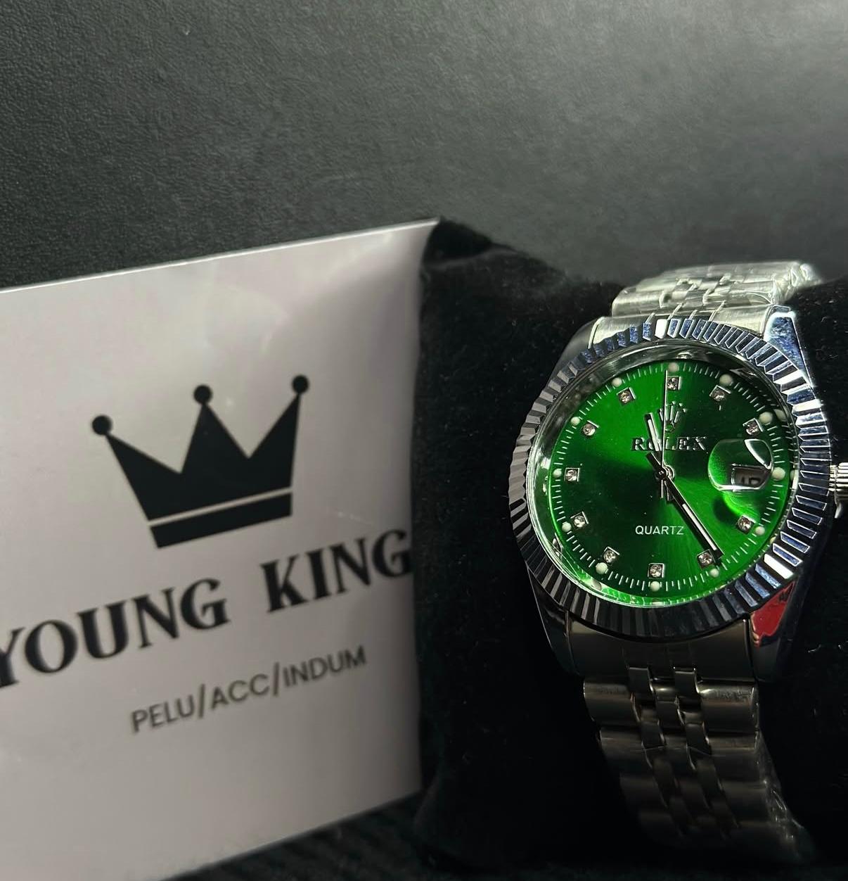 Reloj Rolex cuarzo verde