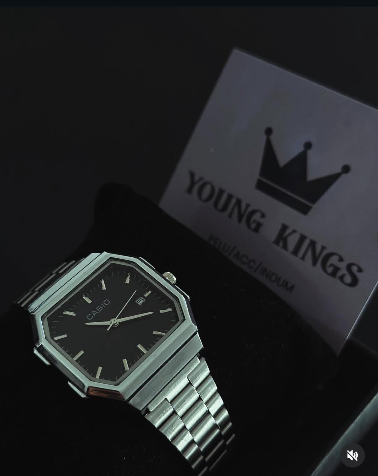 Reloj Casio VINTAGE-CARA NEGRA