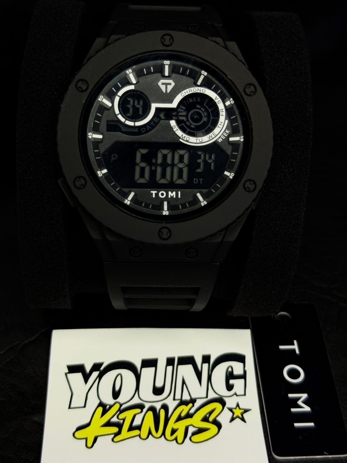 Reloj deportivo negro