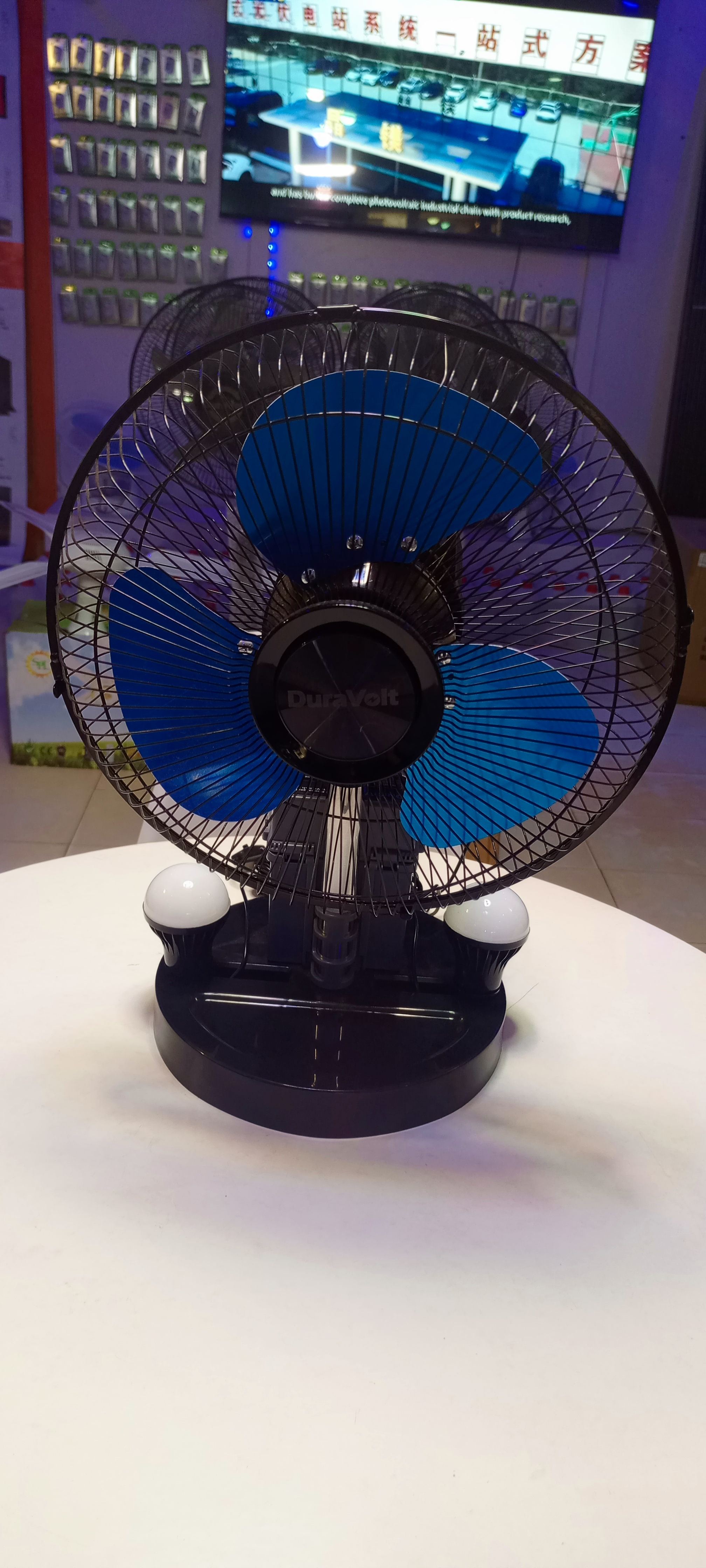 Duravolt Solar Table Fan