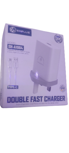 50W Type-C SHPLUS Double Fast Charger SH-A1004