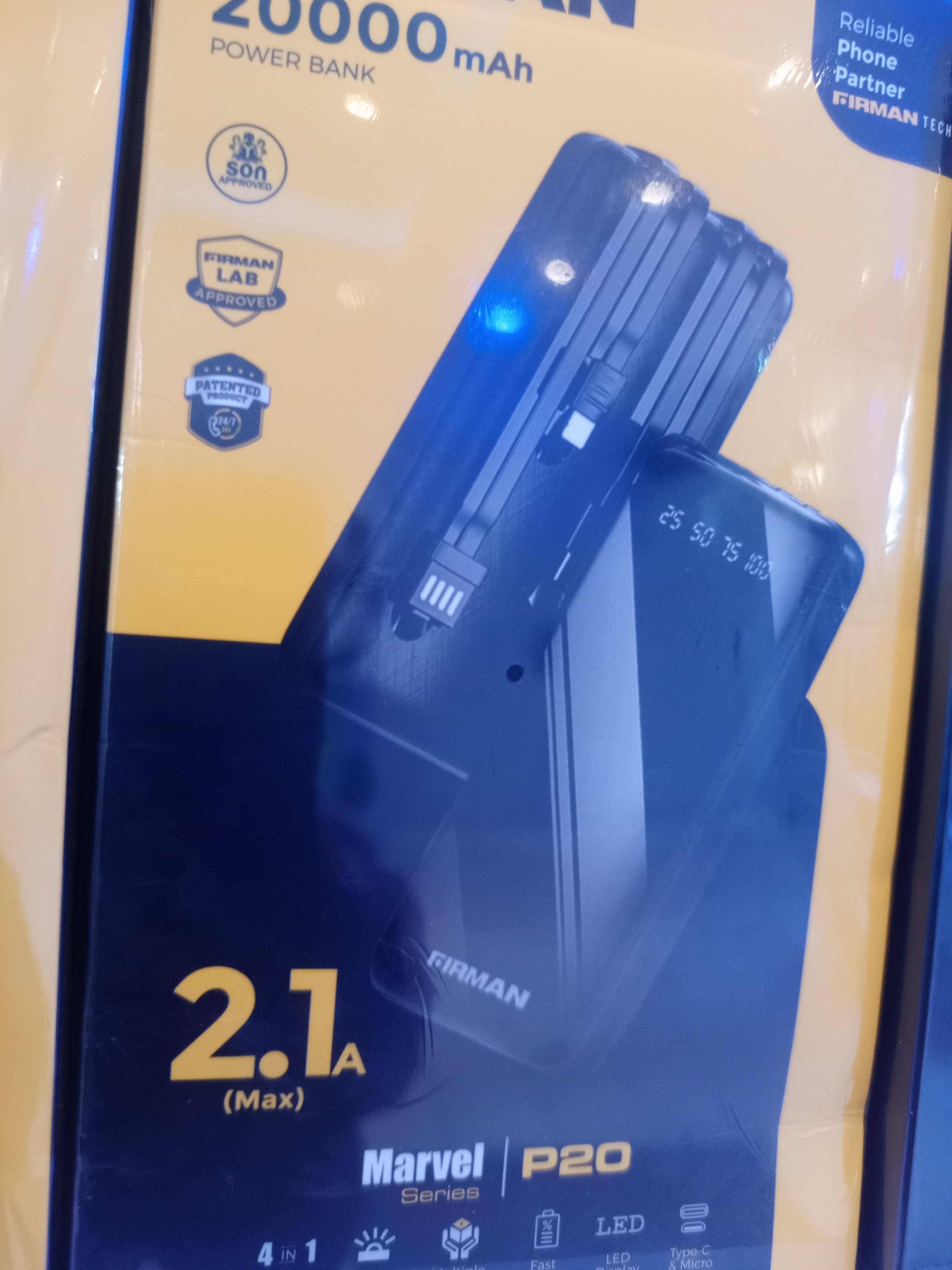 Firman Marvel P20 Power Bank 20000mAh