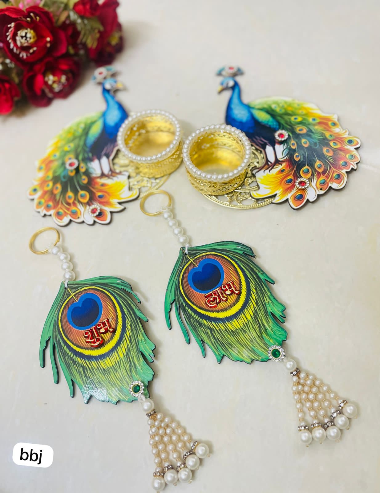 Peacock Decorative Set