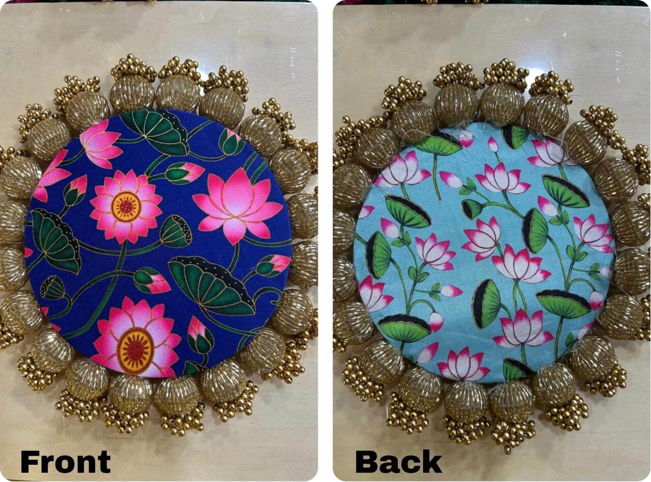 Luxurious Reversible Golden Beaded Decorative Mats