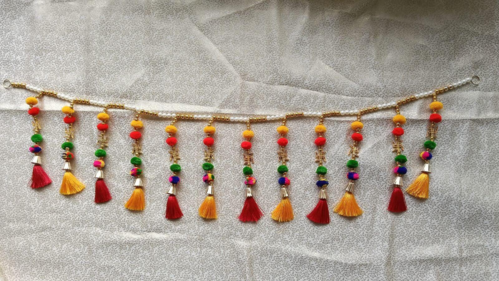 Vibrant Pom Pom & Tassel Toran