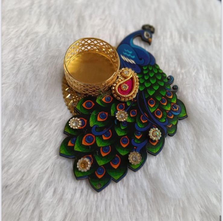 Peacock Design Tealight Holder