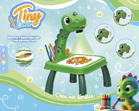 Mesa para dibujar Tiny de dinosaurio