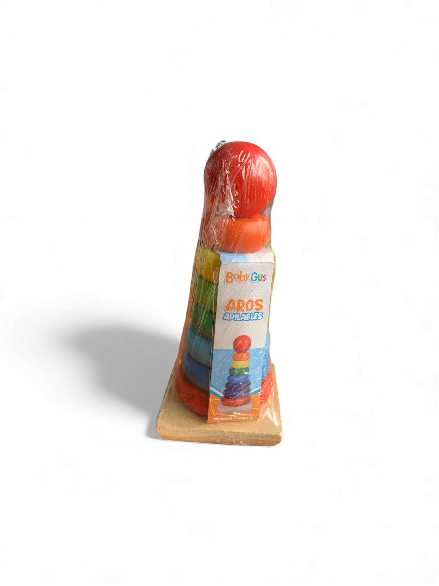 Torre de anillos de colores grande