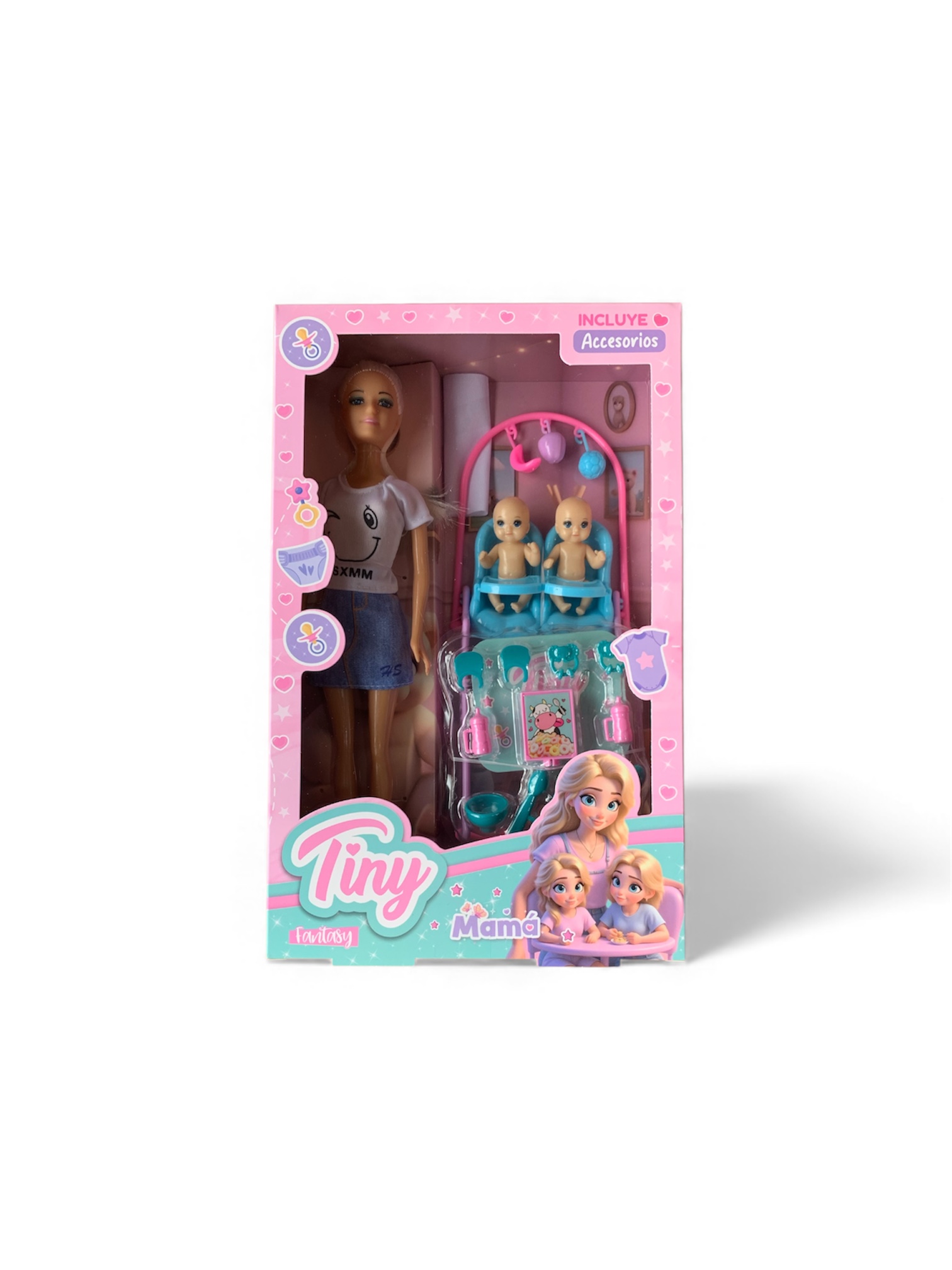 Muñeca Tiny mamá de gemelos