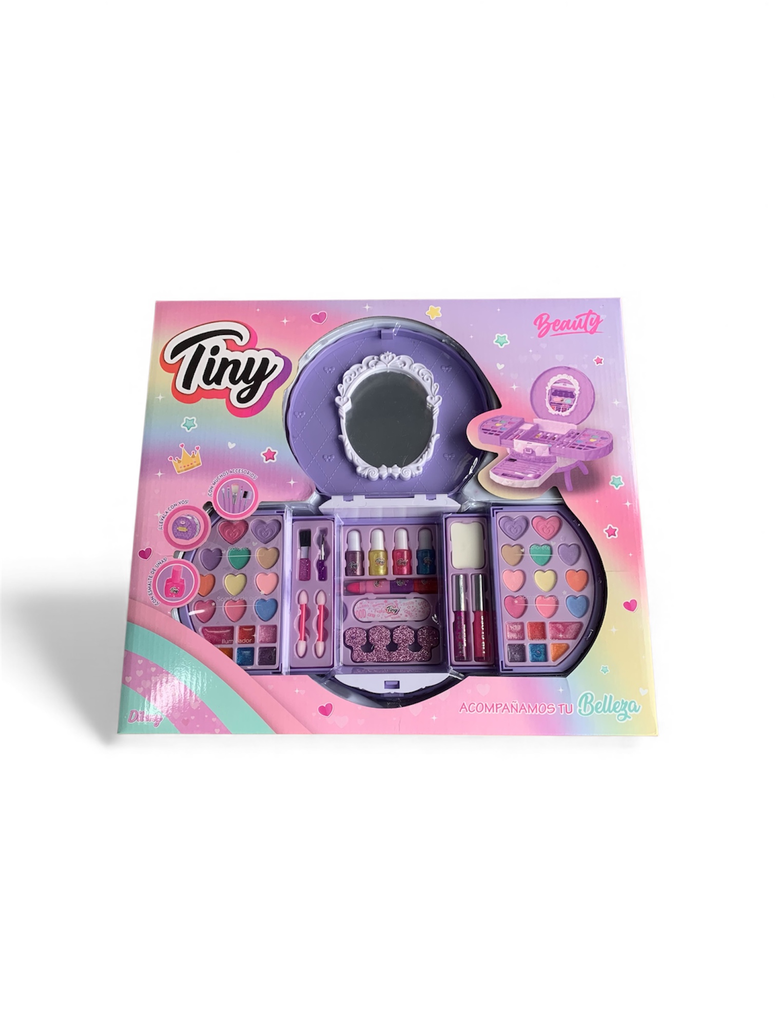 SUPER SET DE MAQUILLAJE TINY CON ACCESORIOS