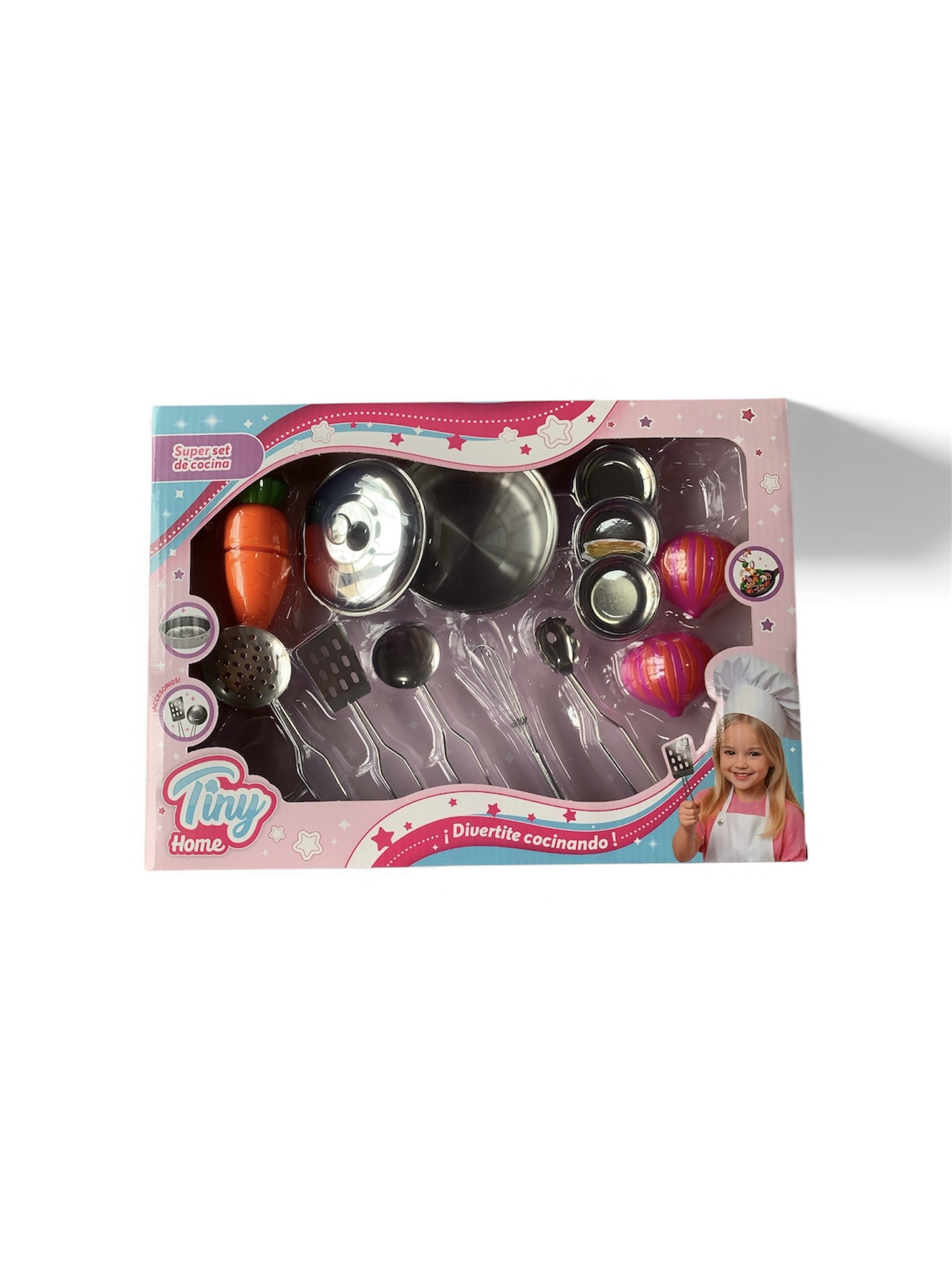 Super set de cocina Tiny Home inox con accesorios