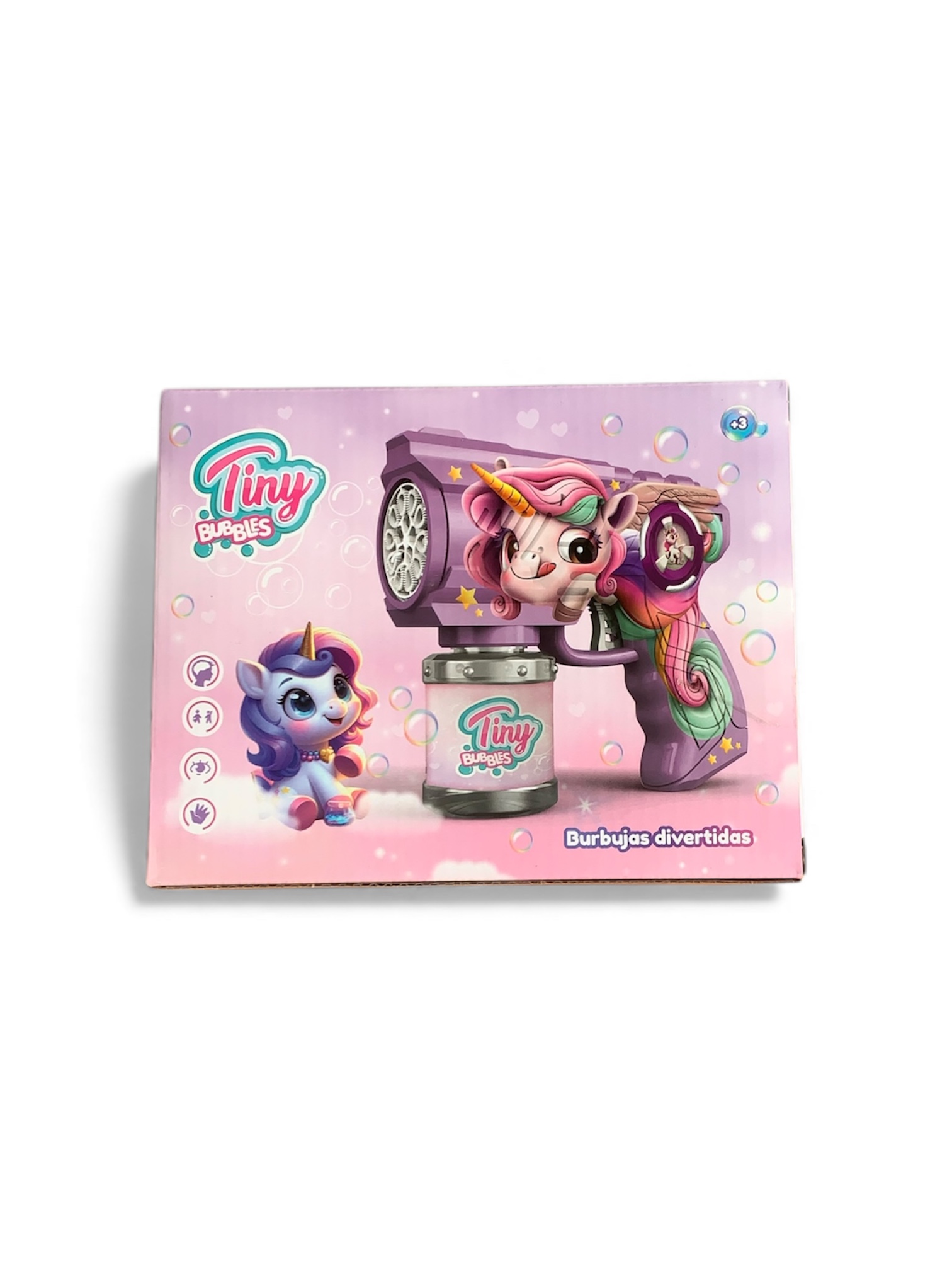 Tiny Bubbles Pistola de burbujas unicornio