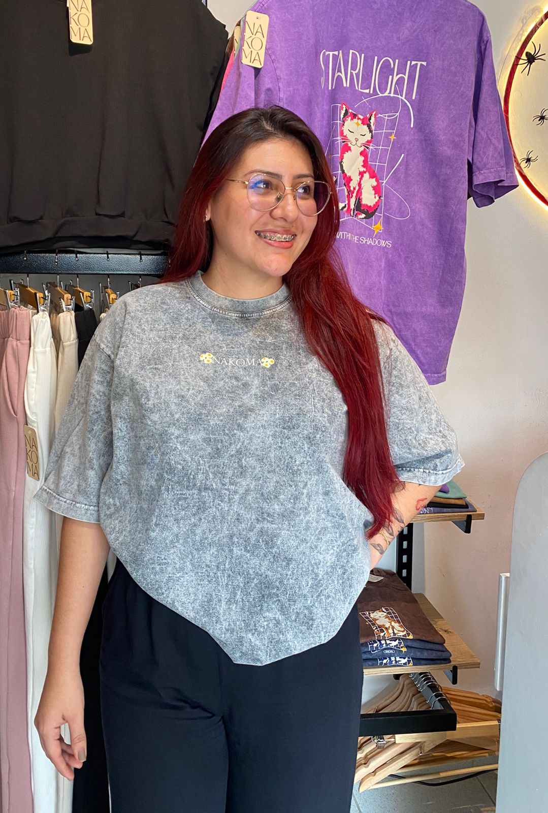 Oversize Acid Wash Gris