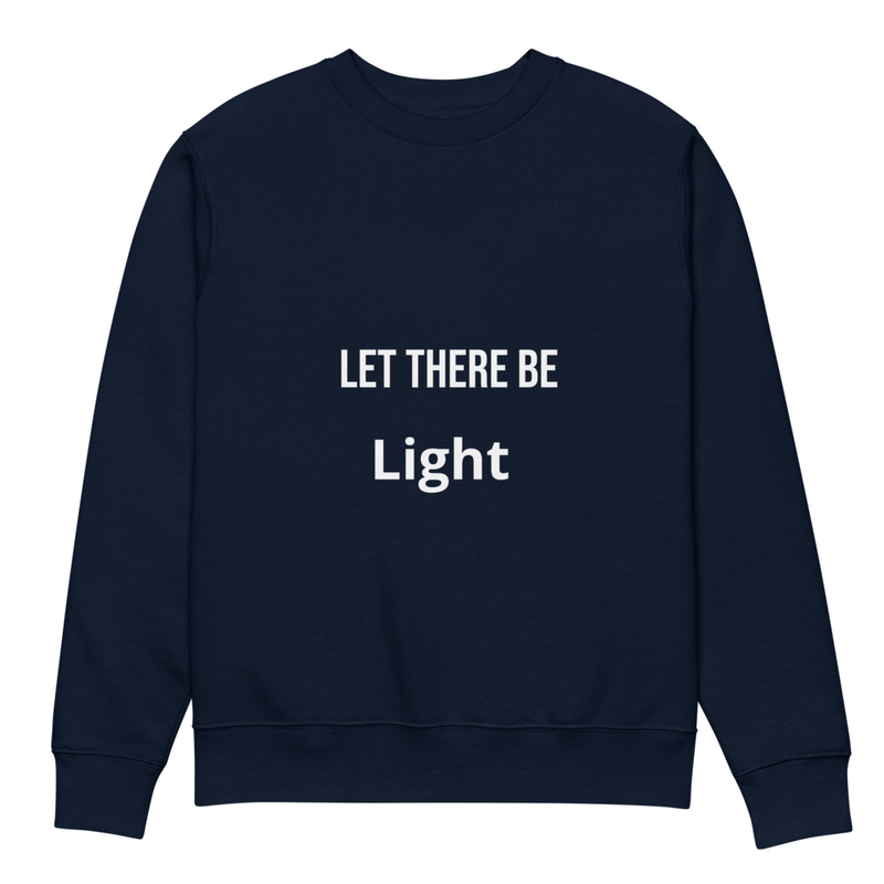 Let There Be Light – Nikola Tesla Unisex Eco Sweatshirt