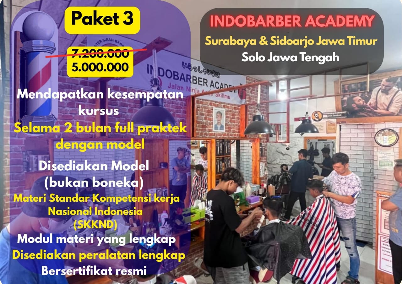 Barber Training Course - Paket 3