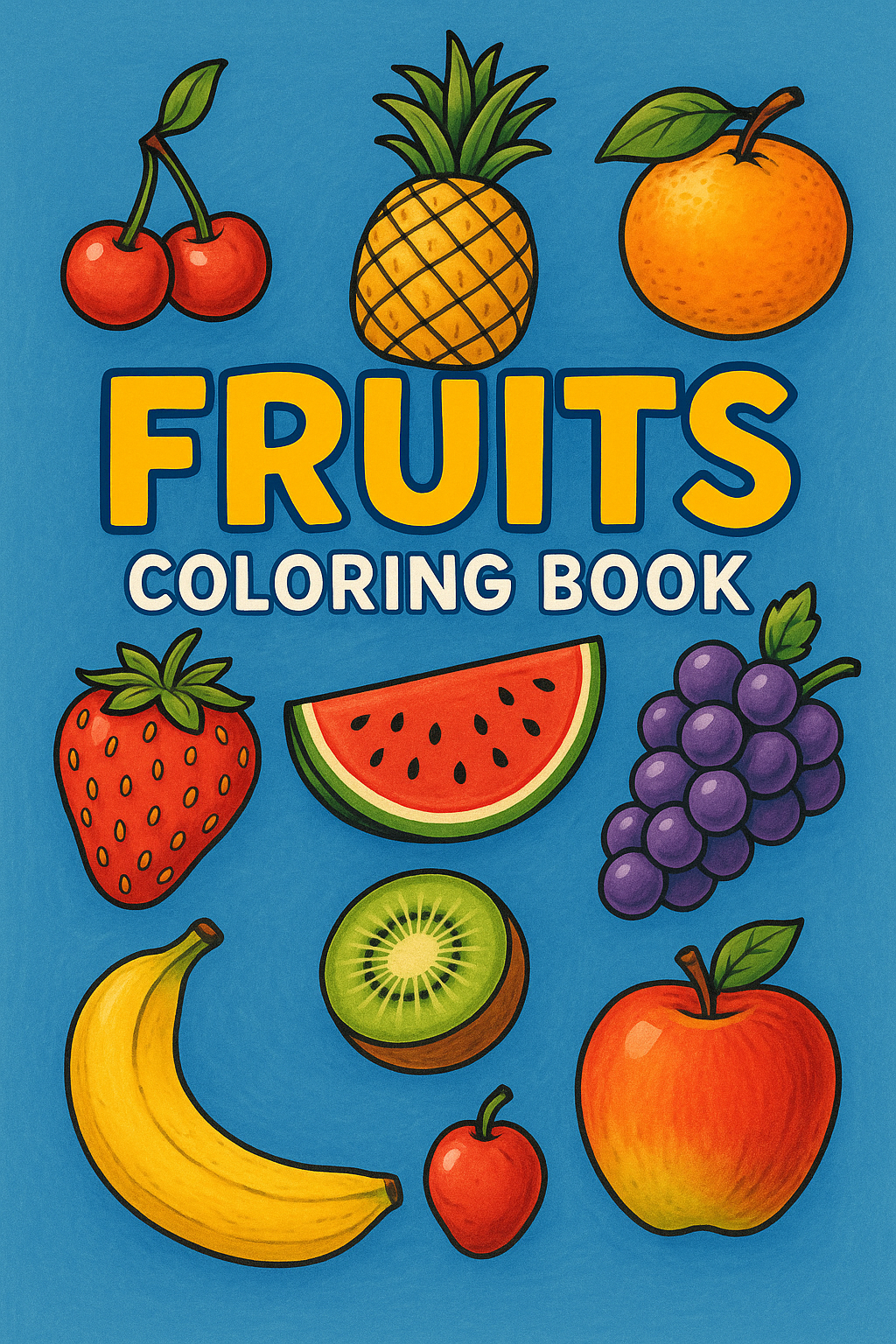 Fruits Coloring Book