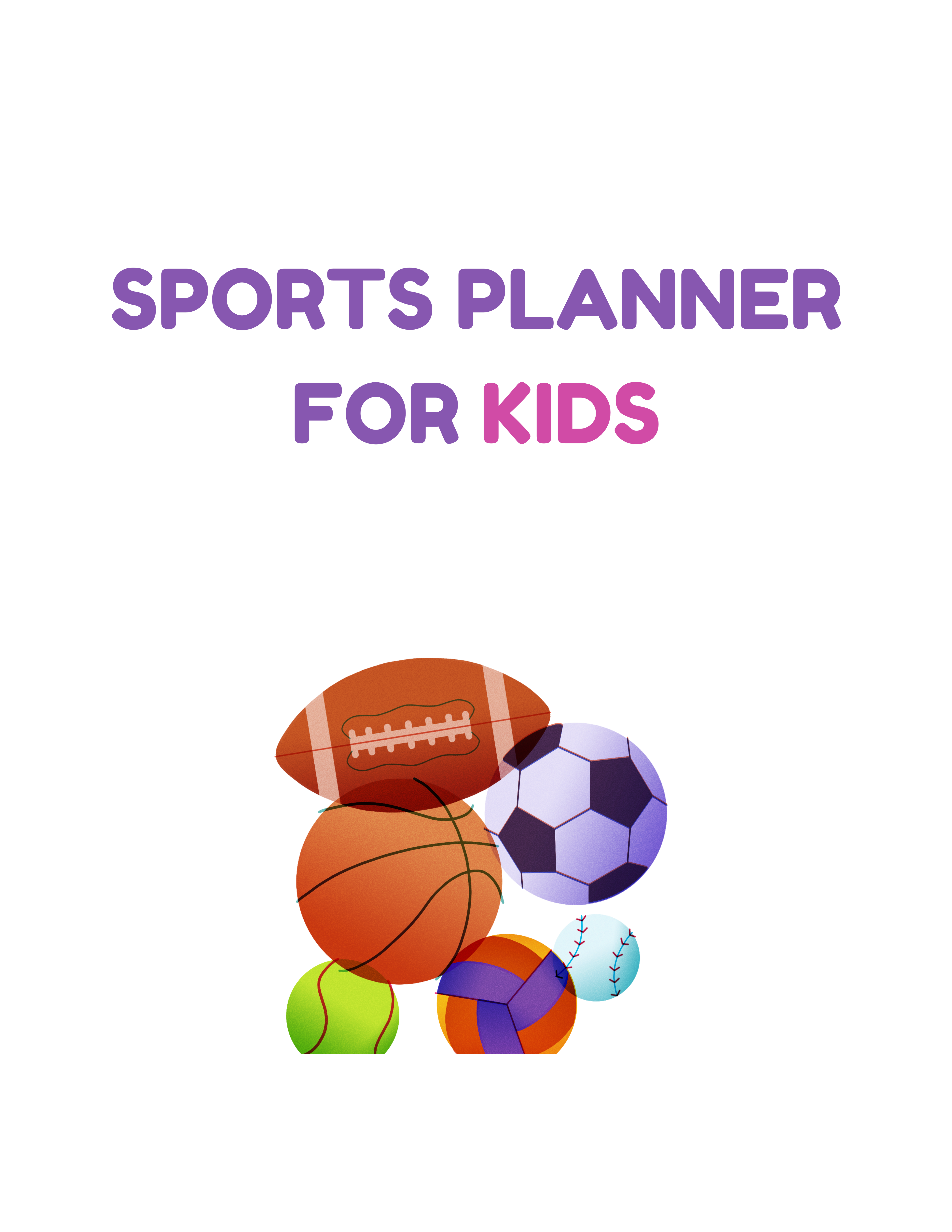 Sports Planner for Kids