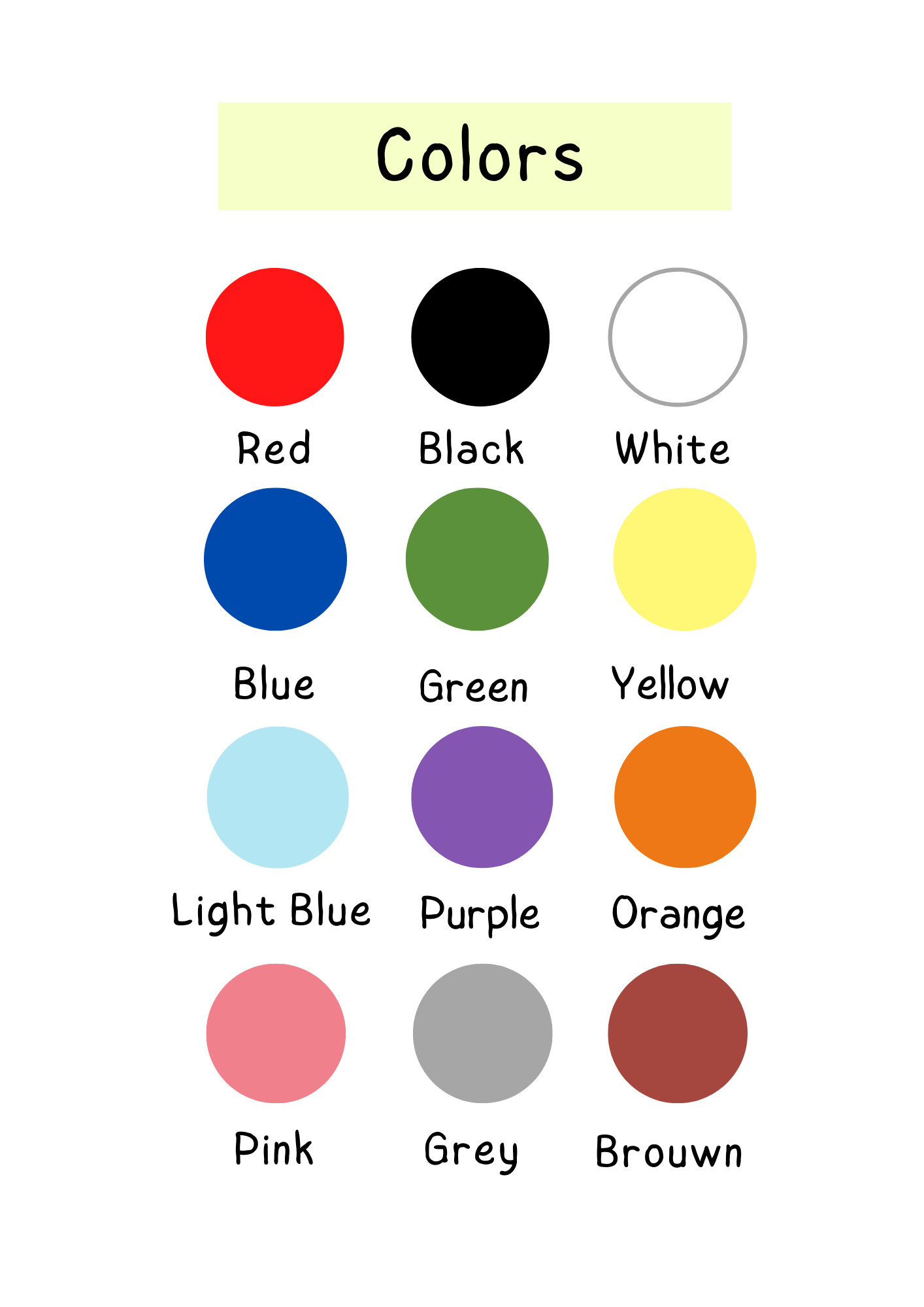 Colorful Alphabet Chart