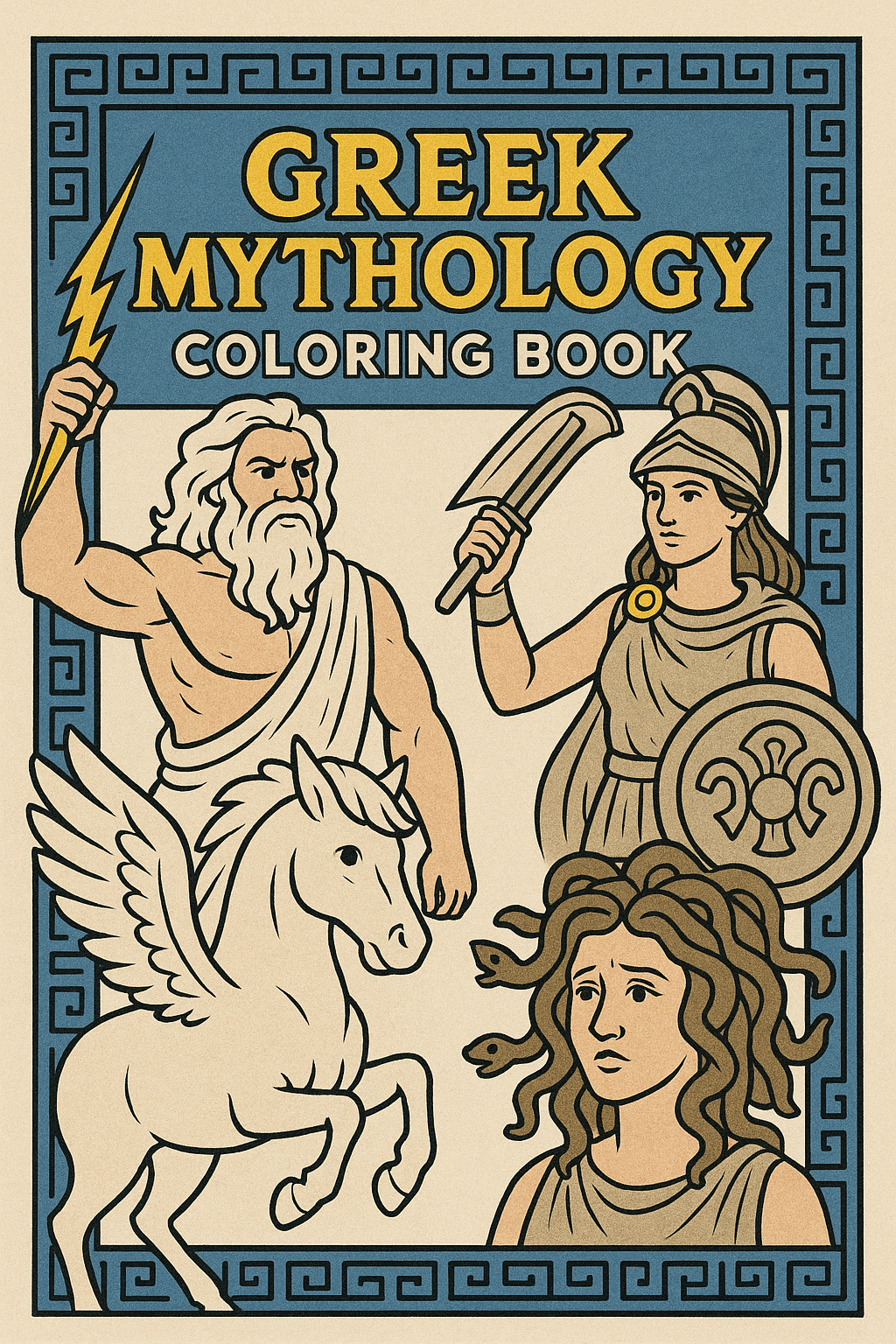Greek Mythology Coloring Book