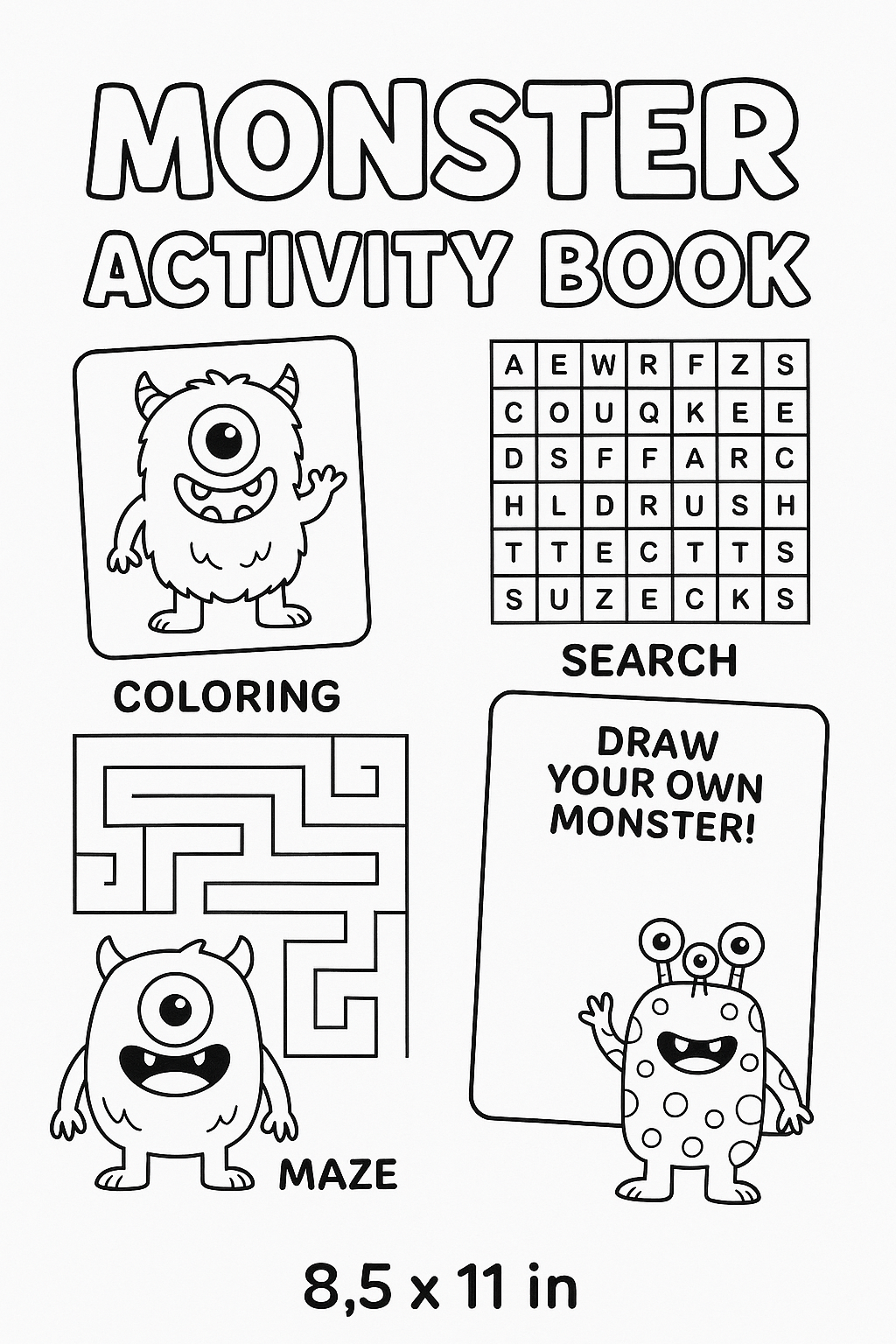 Monster Activity Book