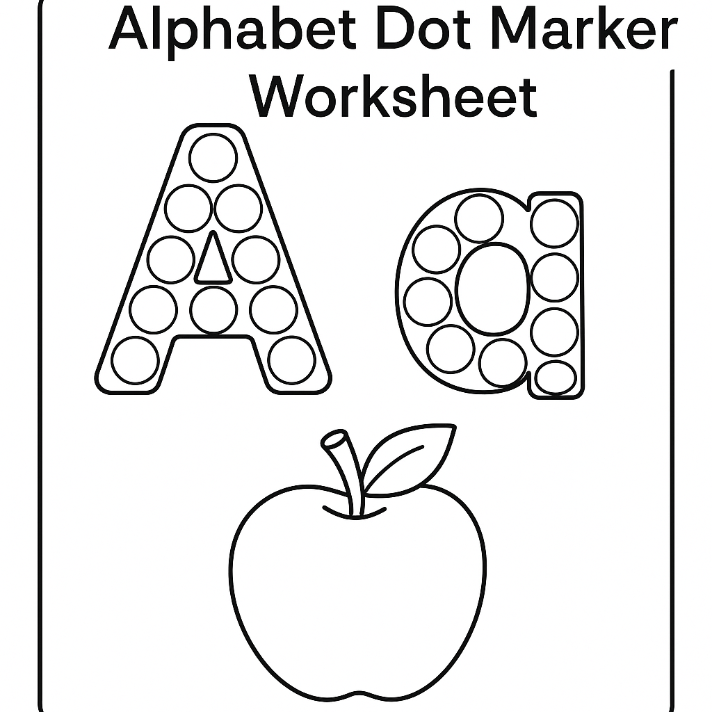 Alphabet Dot Marker Worksheet