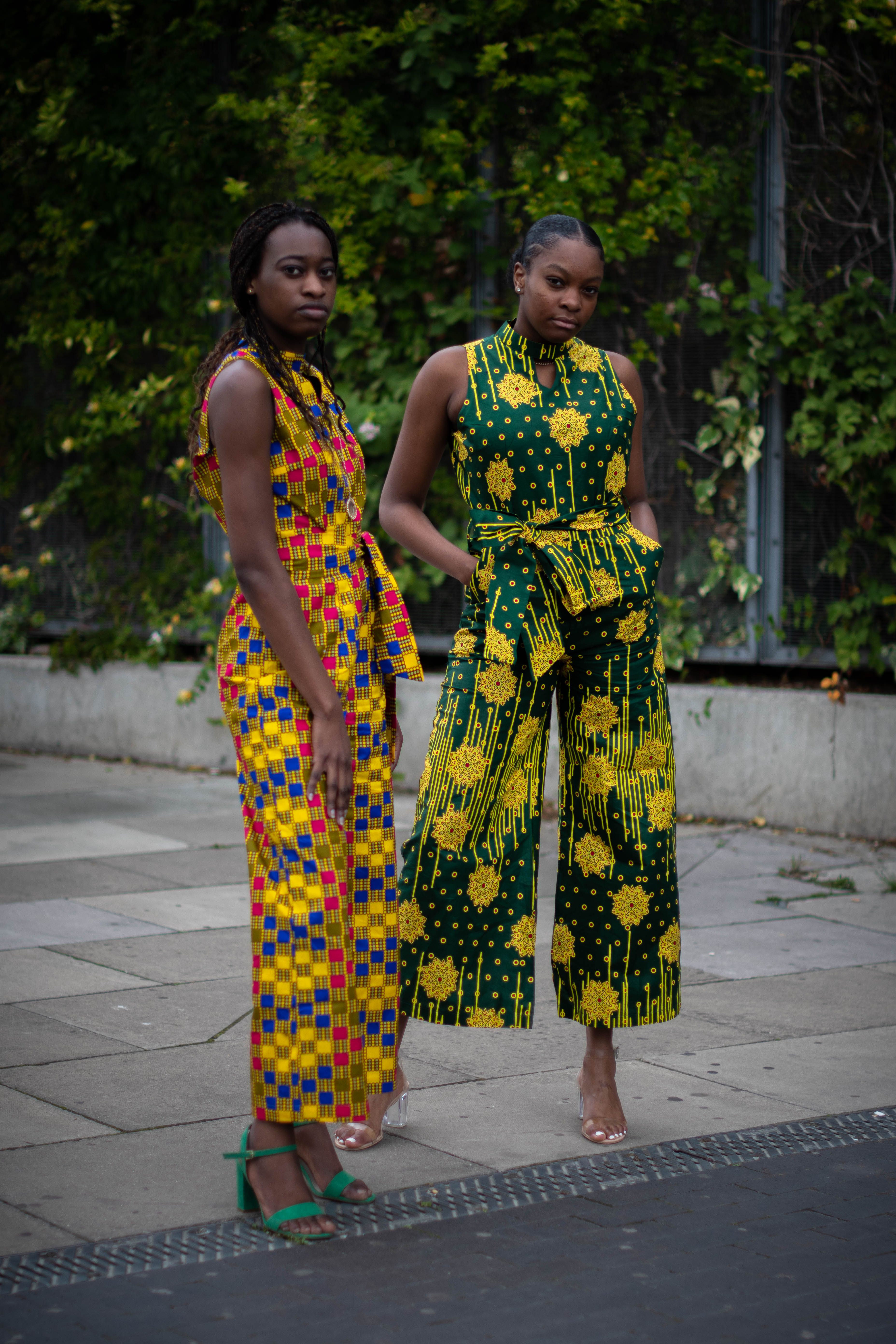 Colorful African Print Jumpsuits