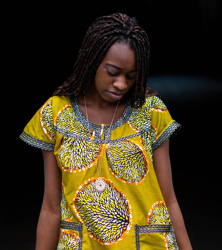 Vibrant African Print Dress