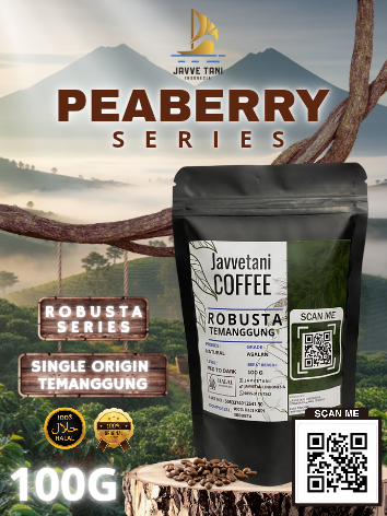 Javetani Coffee Peaberry Robusta Temanggung 100g