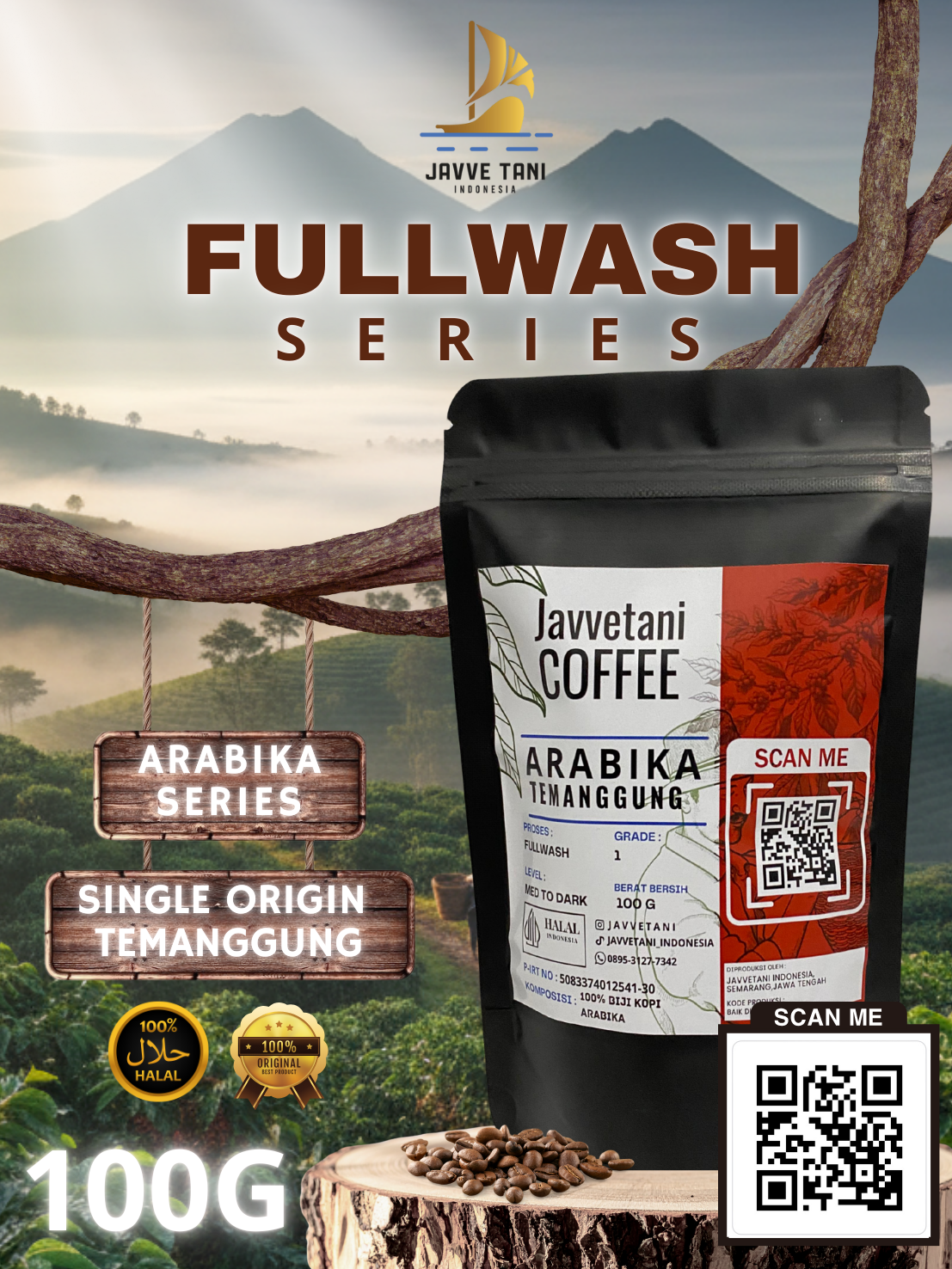 Javvetani Coffee Arabika Temanggung 100g