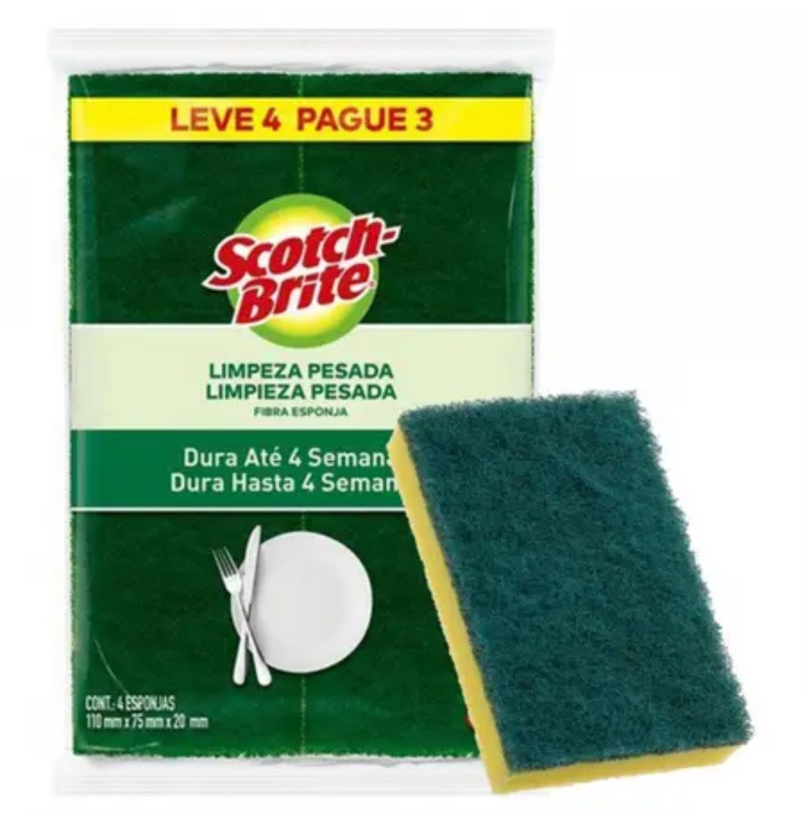 Esponja de Limpeza Pesada Scotch-Brite
