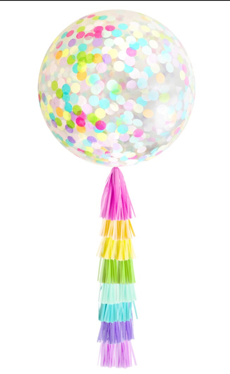 Confetti Tasseled Balloon