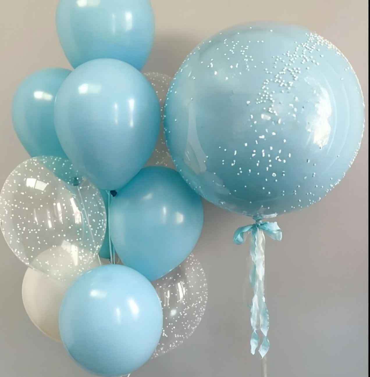 Welcome Baby Boy Balloons Bouquet
