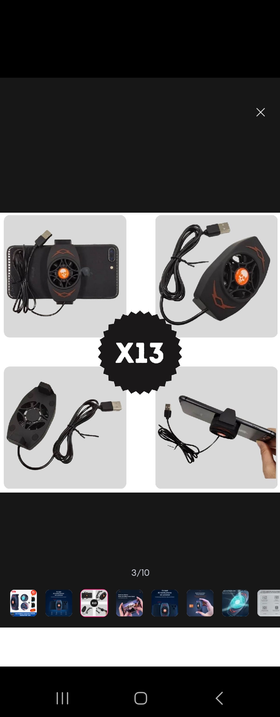 X13 Mobile Cooling Fan for mobile 