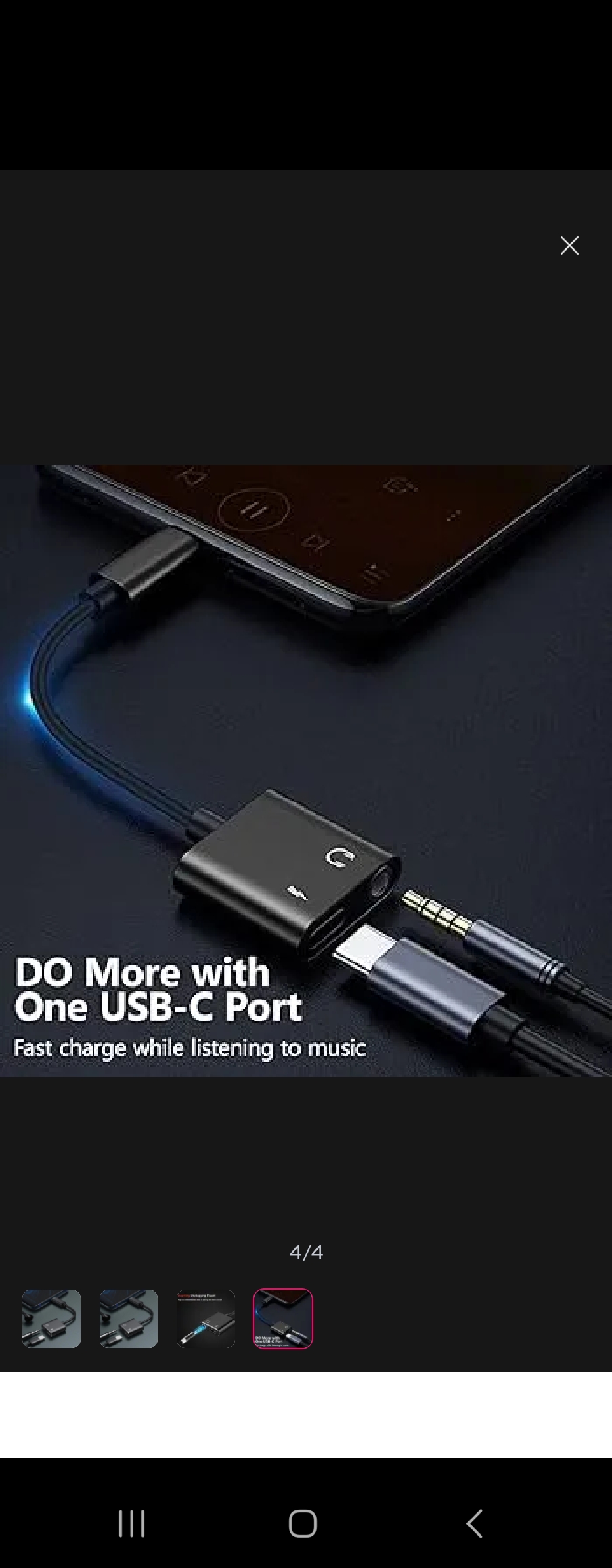 Type-C to 3.5mm Audio Adapter Charging  And Audio Connector For iPhone and Android