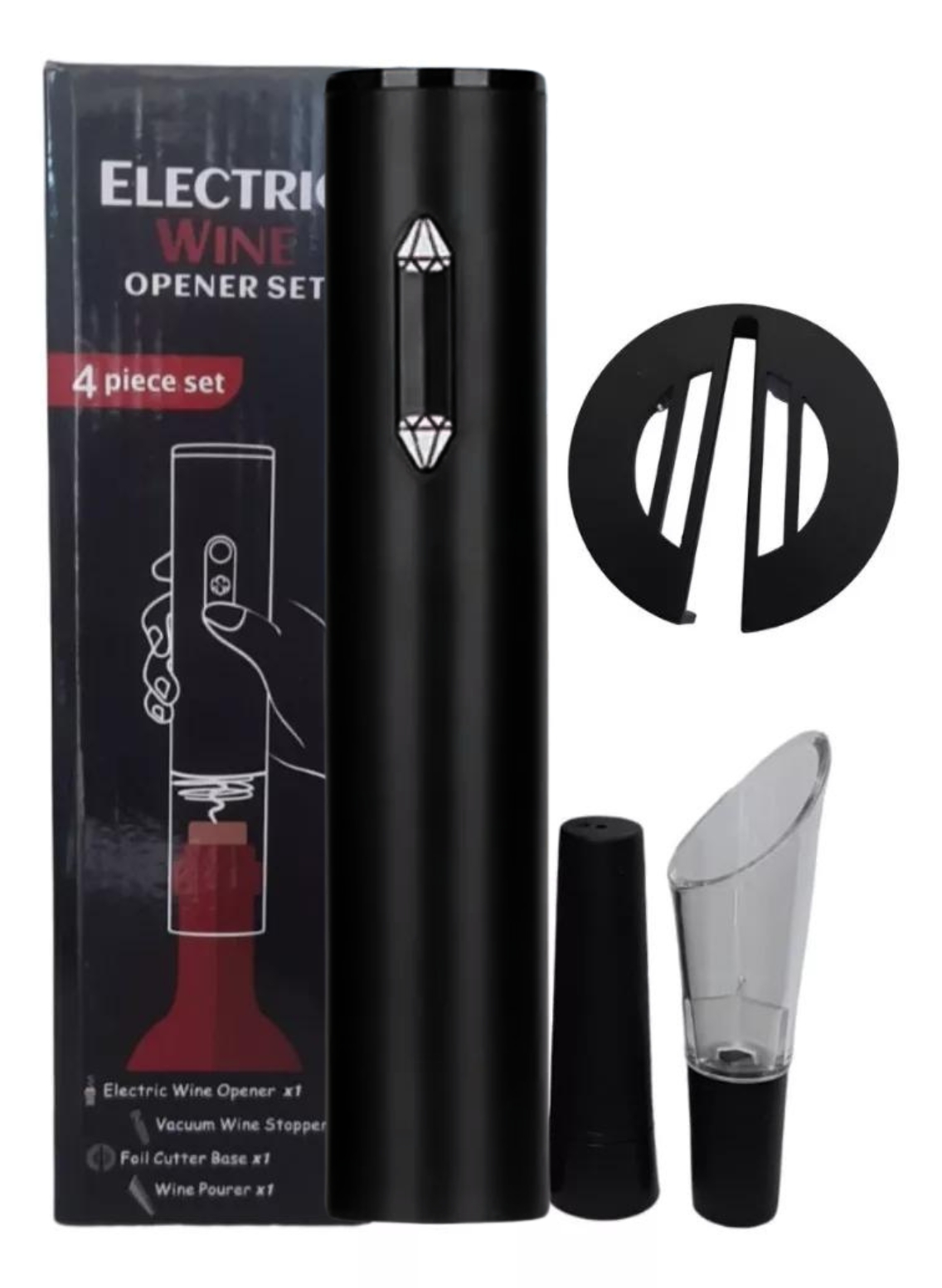 Kit Abridor de Vinho Automático à Pilha