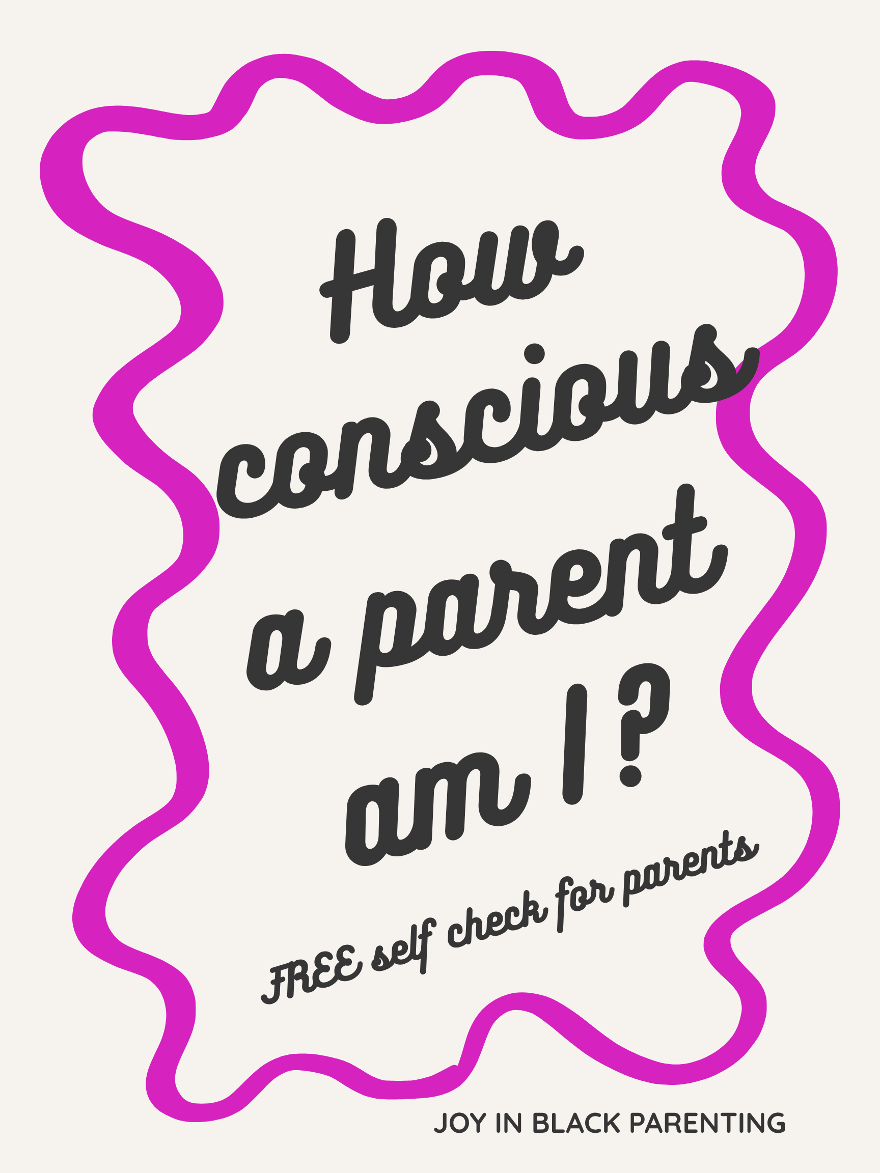 How conscious a parent am I?