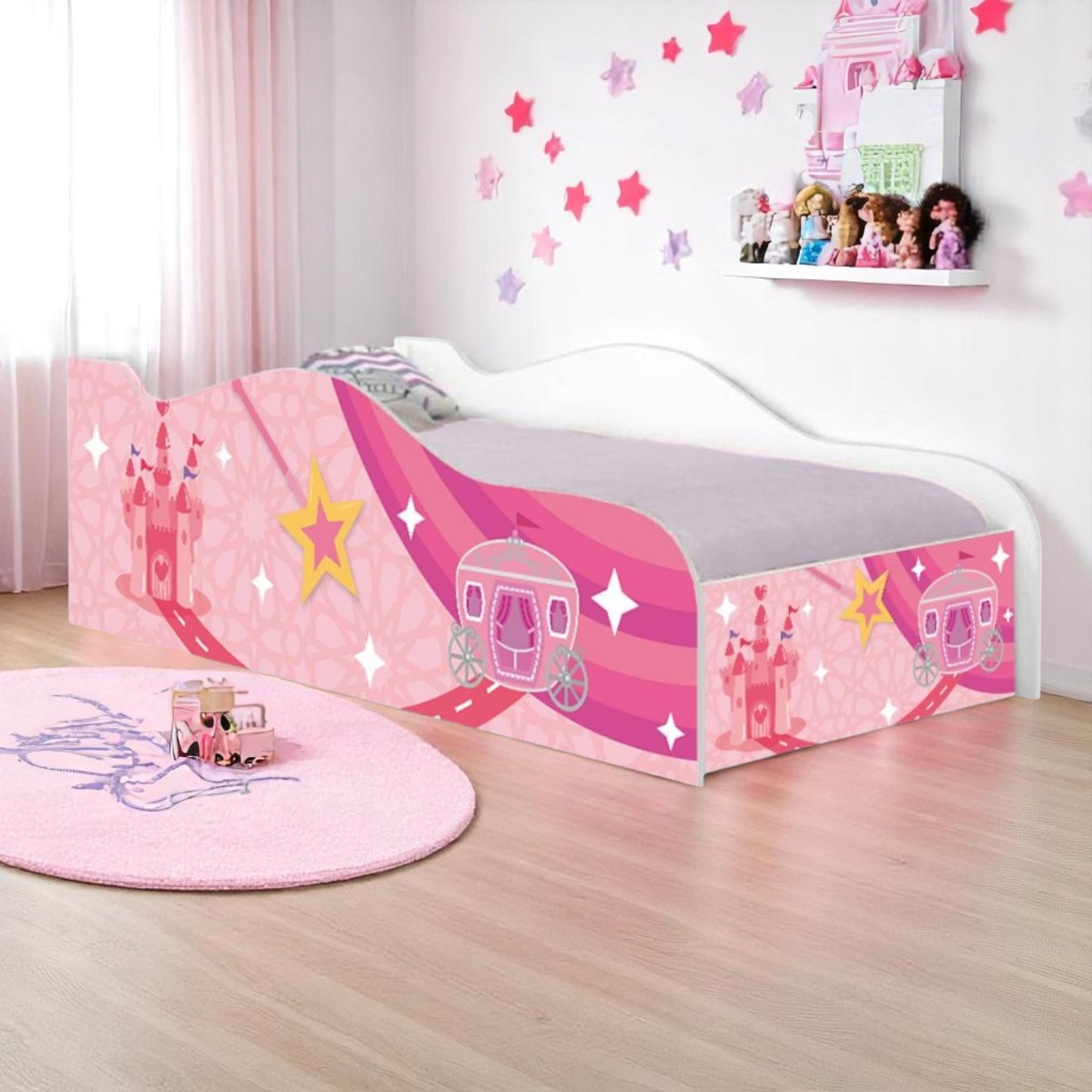 Cama Mobili Infantil Carruagem Castelo - DDCKMCB1427PR
