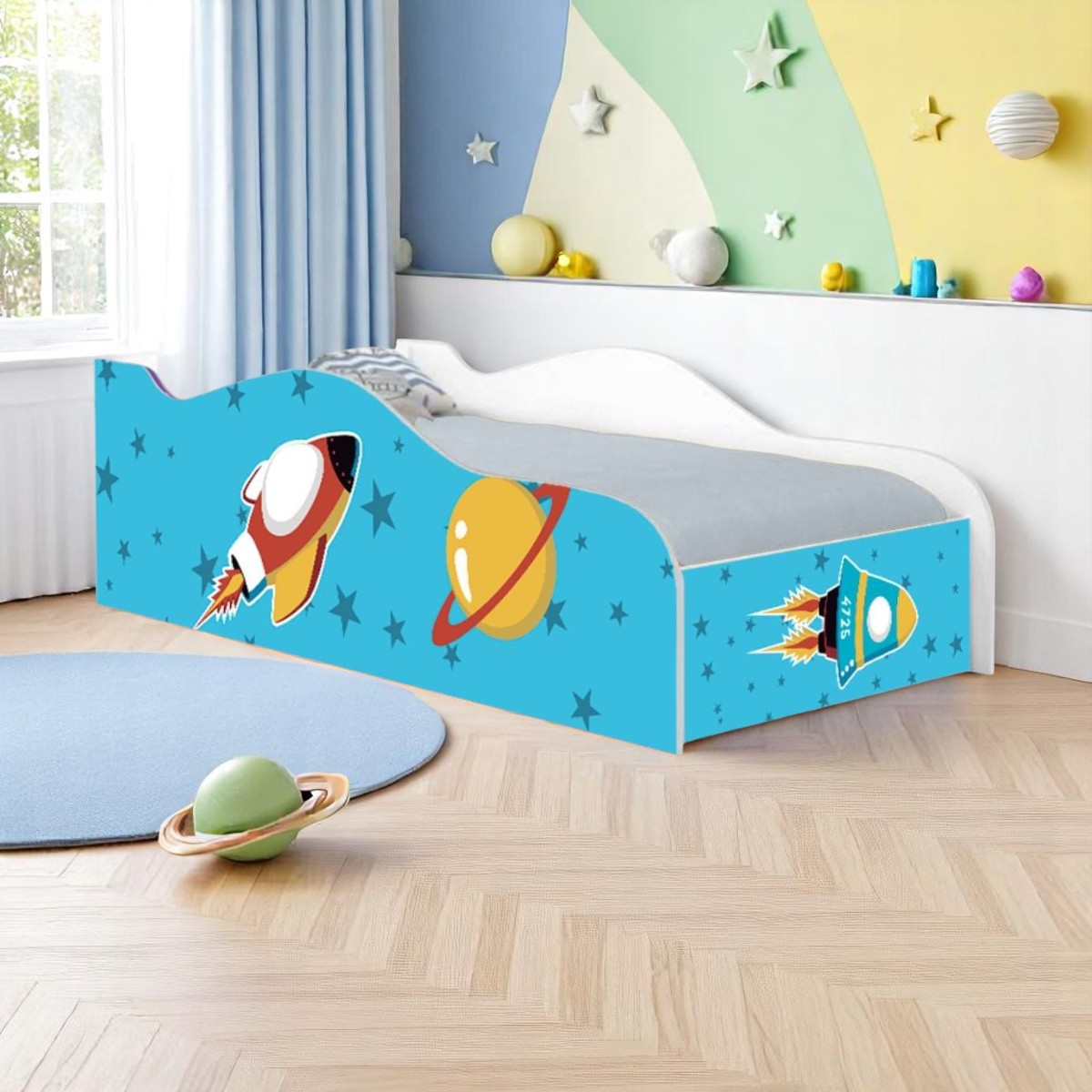 Cama Mobili Solteiro Foguete Espacial - DDCKMCB1443SPR