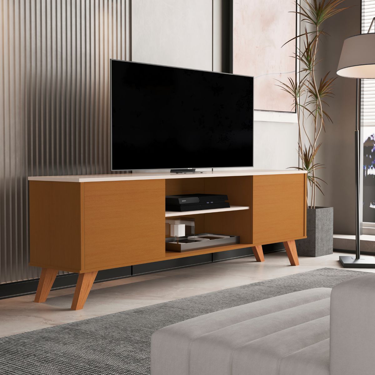 Bancada Helena Off White Cedro - DDCSAL602