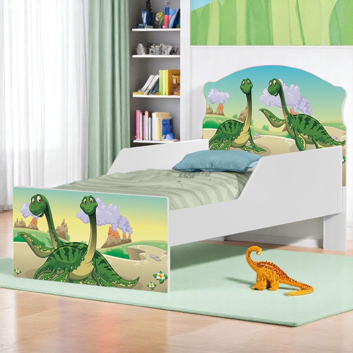 Cama Mobili Infantil Casal Dinossauro - DDCKMCB1439PR