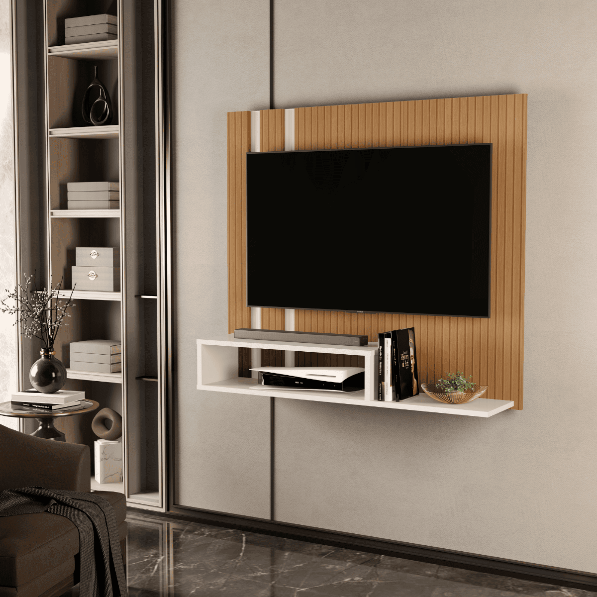 Painel Pompéia Ripado Off White