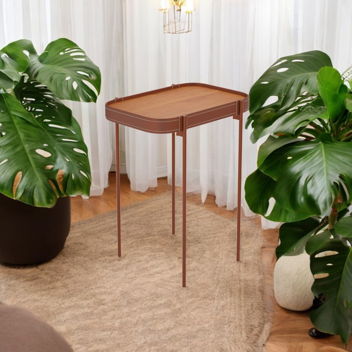 Mesa Lateral P Melin 47x31  Nature Cobre - DDCOFT319034