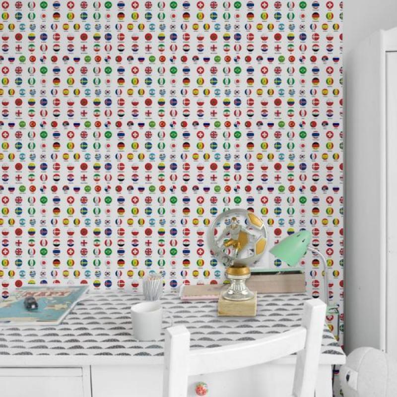 Papel De Parede Infantil Futebol Seleções Copa