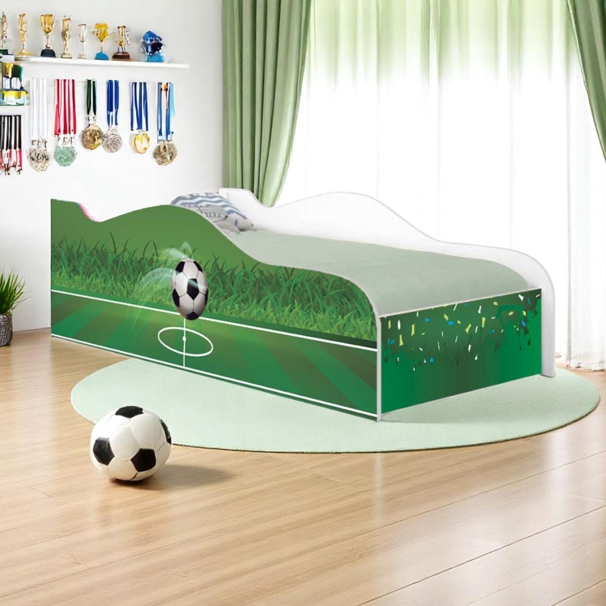 Cama Mobili Solteiro Copa Futebol - DDCKMCB1701SPR