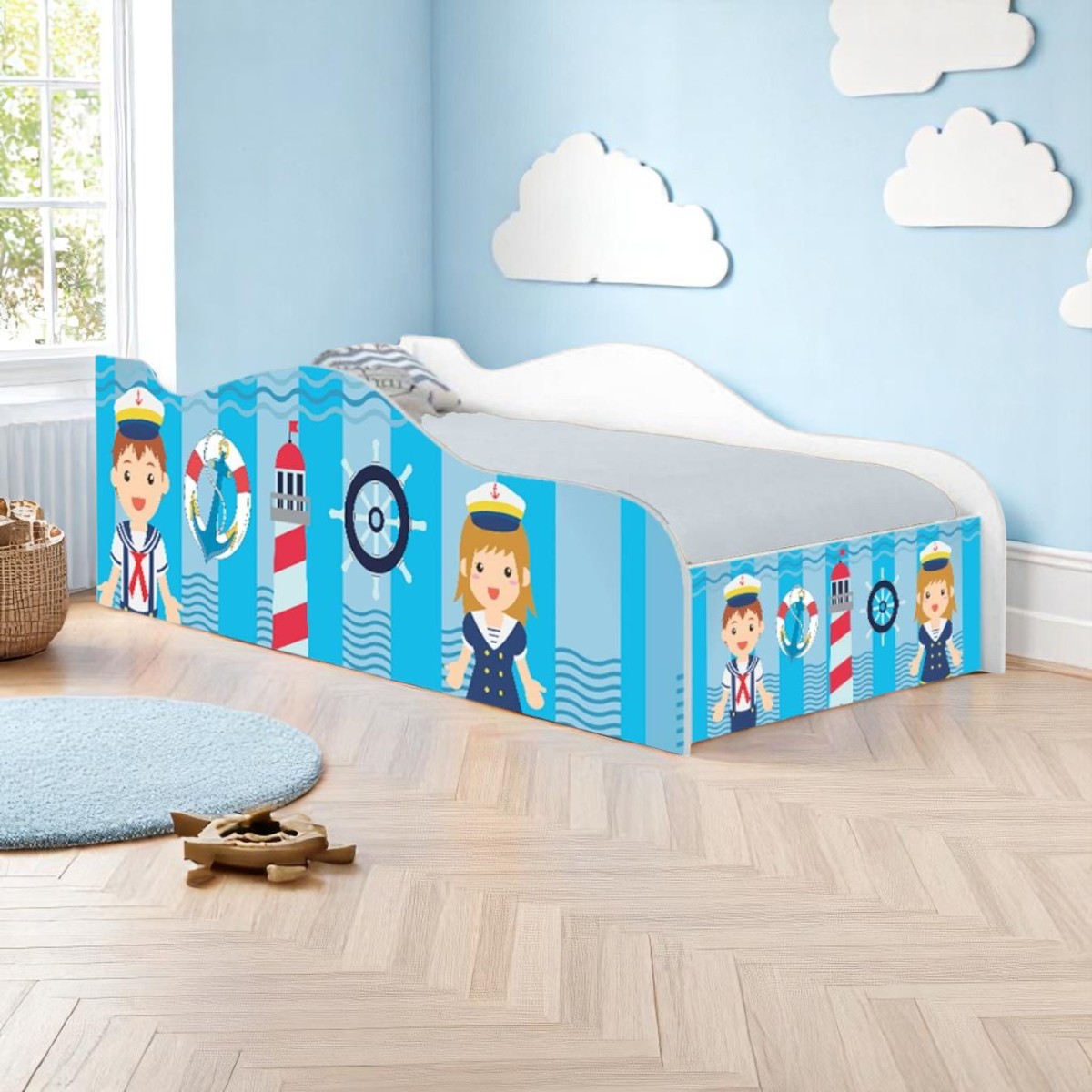 Cama Mobili Solteiro Marinheiros Kids  - DDCKMCB1436SPR
