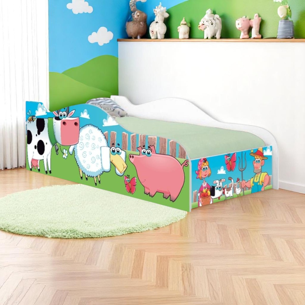 Cama Mobili Solteiro Fazendinha Feliz - DDCKMCB1455SPR